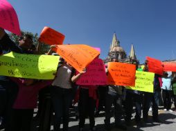 Este viern, alrededor de 400 mototaxistas marcharon para exigir la regularización de su servicio. EL INFORMADOR / G. Gallo