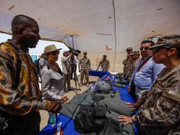 Los delegados asignados supervisaron la destrucción de al menos 500 minas antipersonas. EFE / P. Banda