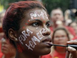 Temer ofreció una conferencia de prensa en domingo para decir que no permitiría amnistía en temas de corrupción. EFE / A. Penner