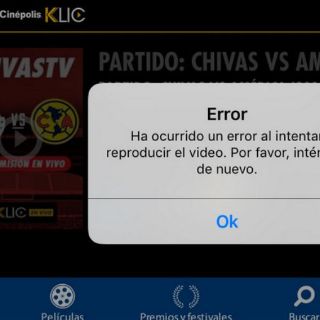 Reportan fallas en Cinepolis Klic para transmitir el Chivas vs América
