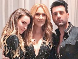 Angel compartió una fotografía donde aparece con Belinda y con la intérprete canadiense Celine Dion. TWITTER / @CrissAngel
