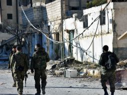 Efectivos gubernamentales retomaron el barrio de Al Sheij Jader y conquistaron por completo los de Al Haidaria y Al Sajur. EFE / SANA