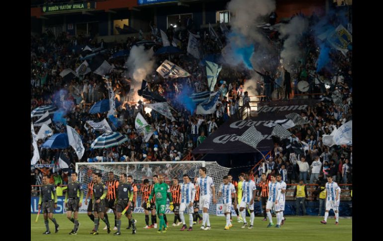 La FMF dará en próximos días una posible sanción que se le podría aplicar al club Pachuca o al estadio Hidalgo. MEXSPORT / ARCHIVO