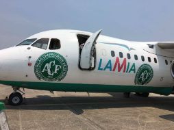 El equipo se desplazaba en avión CP2933 de Lamia Corporation. FACEBOOK / AChapeF