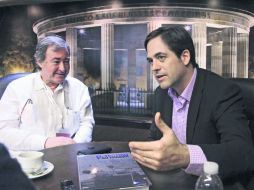 Las cabezas. Aycart Muro, director general para América de EFE, y Raúl Cortés, director de EFE, en México. EL INFORMADOR / M. Vargas