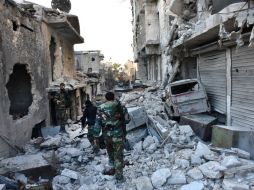 Las fuerzas gubernamentales dominan ahora el 30 por ciento del este de Alepo. AFP / G. Ourfalian