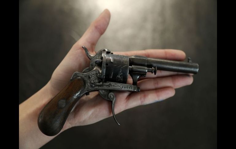 El enfrentamiento se dio una tarde de julio de 1873 en Bruselas. El arma es subastada por la casa Christie's, en París. AFP / T. Samson