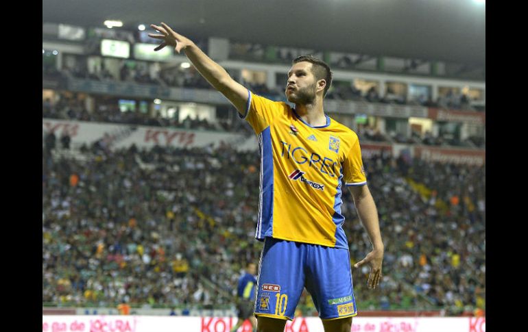 Al minuto 56 Gignac coronó el partido que Tigres planeó en el Nou Camp. MEXSPORT / I. Ortiz