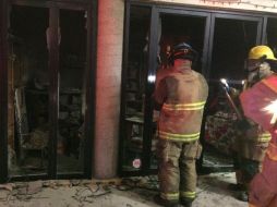 El accidente sucedió en un local ubicado en la avenida Santa Margarita en Zapopan. ESPECIAL / Bomberos de Zapopan