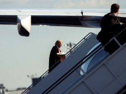 A diferencia de otros presidentes, Trump no ha realizado una rueda de prensa formal después de ganar las elecciones. AFP / D. Angerer