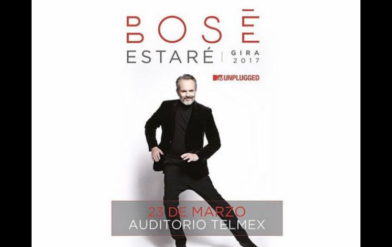 Miguel Bosé se presentará en el Auditorio Telmex el 23 de marzo. INSTAGRAM / miguelbose