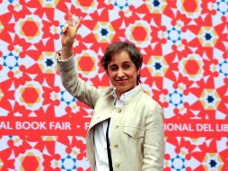 Aristegui mencionó el clima de inseguridad que atraviesan los periodistas. EFE / J. Méndez