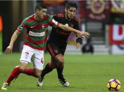 Benfica empató al 27, pero marítimo anotó el tanto de la victoria al minuto 69. EFE / G. Cunha