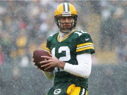 Aaron Rodgers, mariscal de campo de los Empacadores, durante el partido. AFP / D. Buell