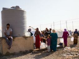 Khizir ya está por encima de su capacidad y los desplazados siguen llegando; deben aprender a convivir con pocos víveres. NTX / L. Pistone