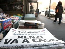 'Mi experiencia como jefe de gobierno llega hasta aquí', anunció el primer ministro italiano. AP / A. Calanni