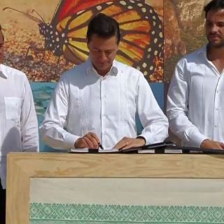 Peña firma decretos de Reserva de Biosfera Caribe Mexicano