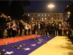 Familiares de presos políticos se manifestaron en Roma por respeto a los derechos humanos y la democracia. AFP / T. Fabi