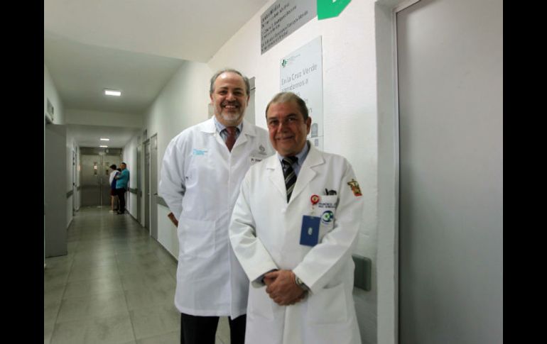 Fernando Petersen (izquierda) y Francisco Ruiz González (derecha) en la inauguración de las obras. EL INFORMADOR / E. Barrera