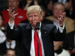 Donald Trump rindió un mitin en el que festejó su primer mes como presidente electo de Estados Unidos. AP / C. Neibergall