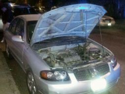 La  dueña del automóvil dijo que el valor de las piezas sustraídas era de aproximadamente cinco mil pesos. ESPECIAL / Policía de Guadalajara