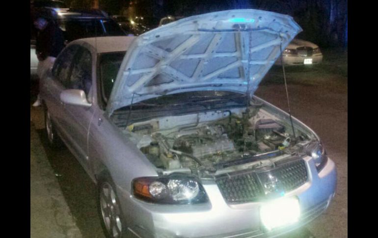 La  dueña del automóvil dijo que el valor de las piezas sustraídas era de aproximadamente cinco mil pesos. ESPECIAL / Policía de Guadalajara