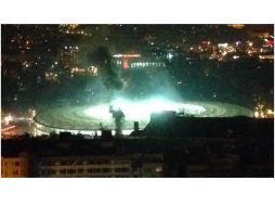 La explosión fue provocada por un coche bomba que estalló cerca de una furgoneta de las fuerzas especiales. ESPECIAL / Twitter