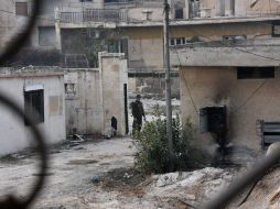 A punto de cumplirse un mes del comienzo de la ofensiva, las fuerzas armadas controlan ya el 90 % de la mitad oriental de Alepo. AFP / G. Ourfalian