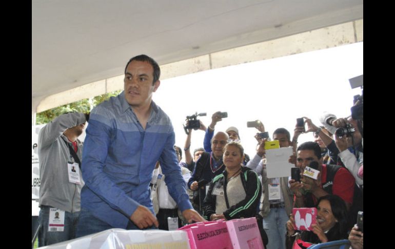 El alcalde de Cuernavaca también es acusado de cobrar siete MDP por competir para la presidencia municipal. AP / ARCHIVO