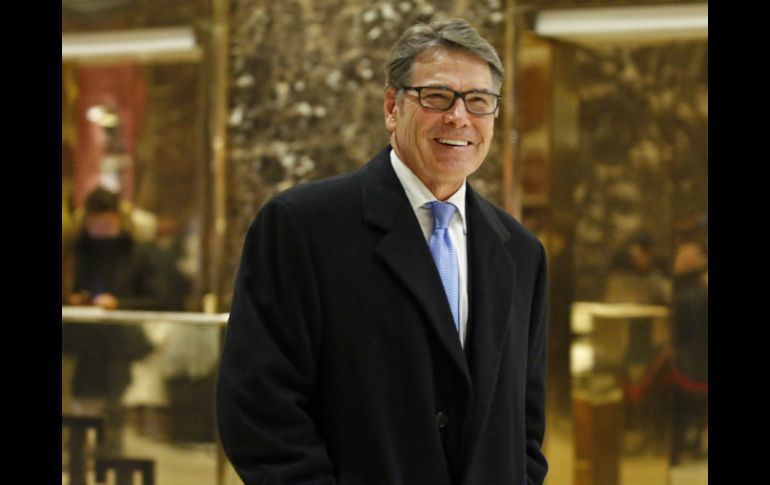 Perry mantuvo este lunes un encuentro de unos 90 minutos con el presidente electo en la Torre Trump de Nueva York. AP / K. Willens