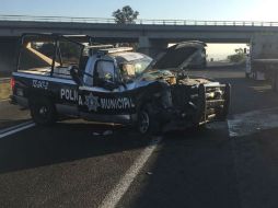 La comisaría municipal reporta que no hubo lesionados en este accidente. ESPECIAL /