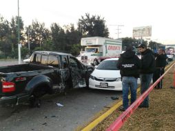 Reportan que el causante la coalición de esta mañana se dio a la fuga. ESPECIAL /