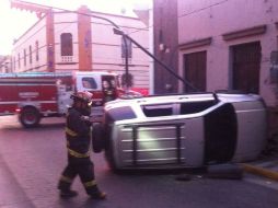 Los hechos sucedieron el el cruce de las calles Miguel Blanco y Ocampo, en la Zona Centro. ESPECIAL / Bomberos Guadalajara