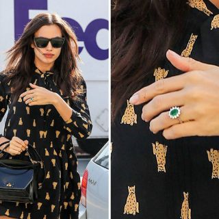 Irina Shayk se pasea con anillo de compromiso