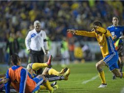 El jugador ha hecho uso de la 'señal' durante la Liguilla. MEXSPORT / ARCHIVO