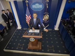 Barack Obama en su última rueda de prensa del año. AP / P. Martínez