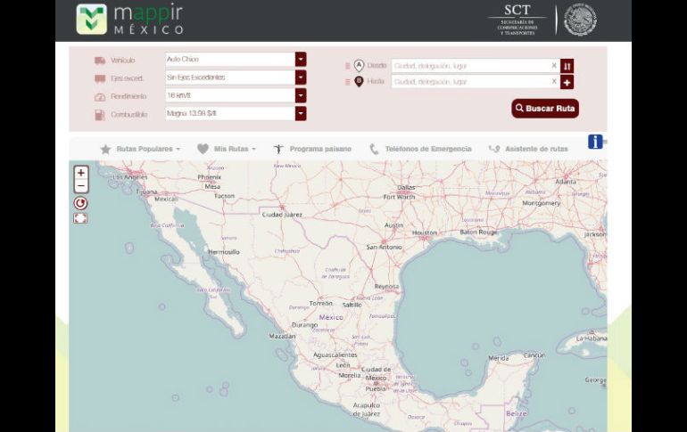 La aplicación está disponible en Google Play, AppStore o en la página de la SCT. ESPECIAL / ttr.sct.gob.mx