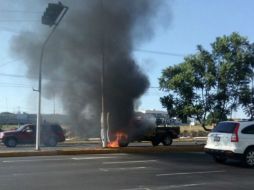 El incidente ocurrió sobre el camino a Las Cañadas, a un medio kilómetro del Periférico a la altura de La Grana. ESPECIAL /