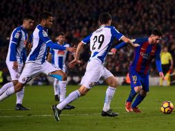 Como es costumbre, Messi derrochó clase en el terreno de juego. AFP / J. Lago