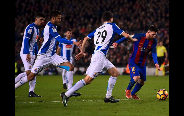 Como es costumbre, Messi derrochó clase en el terreno de juego. AFP / J. Lago