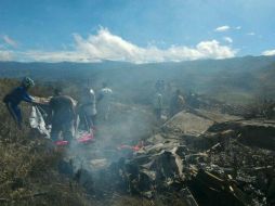 Un fallo técnico o las malas condiciones del tiempo reinante en la zona pudieron haber sido las causas del accidente. EFE /