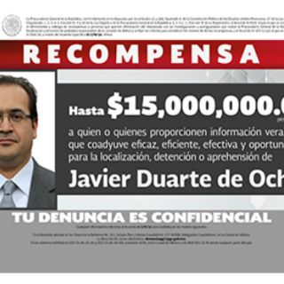 Javier Duarte ya no está en México: abogado