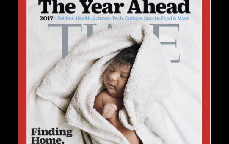 Rahaf nació el 1 de noviembre del 2016 en un campamento griego y es uno de los bebés que seguirá la revista. ESPECIAL / time.com