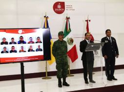 En rueda de prensa, Almaguer explicó los hechos como una disputa interna del cártel Nueva Generación. FACEBOOK / FiscaliaGeneralDeJalisco