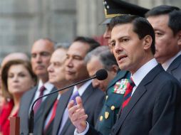 Peña Nieto se reunió con servidores públicos este martes. TWITTER / @PresidenciaMX