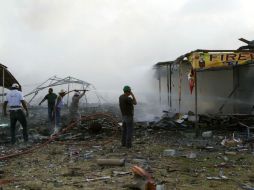 Más de 60 municipios mexiquenses cuentan fabricantes de pirotecnia; el primero de ellos, Tultepec, quedó destruido la víspera. AFP / I. Gutiérrez