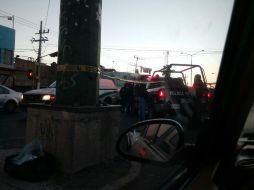 El accidente ocasionó congestionamiento vial en dirección a Tesistán. ESPECIAL /