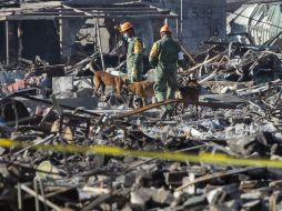 Recalcan que la prioridad es salvar vidas y después se elaborarán las indagatorias para conocer la causa de la explosión. EFE / A. Cruz