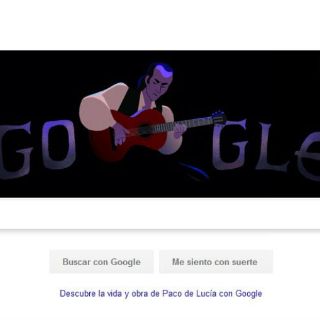 Google dedica último 'doodle' del año a Paco de Lucía