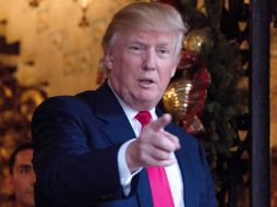 El presidente electo de EU, indicó: 'todo el tiempo he demostrado que tengo razón. Cien por ciento correcto'. AFP / J. Watson